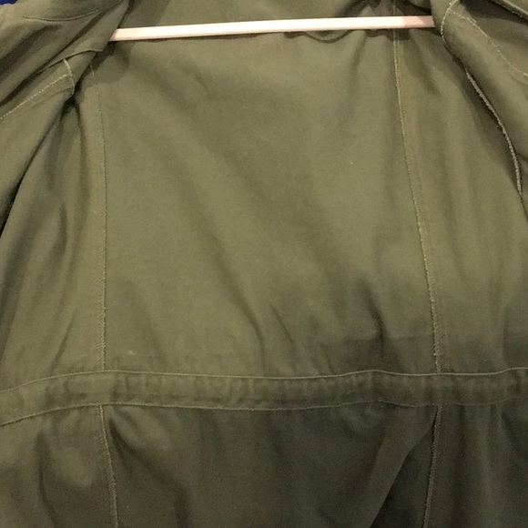 NWOT JustFab Plus Size Anorak, Army Green, 2X - Picture 6 of 7
